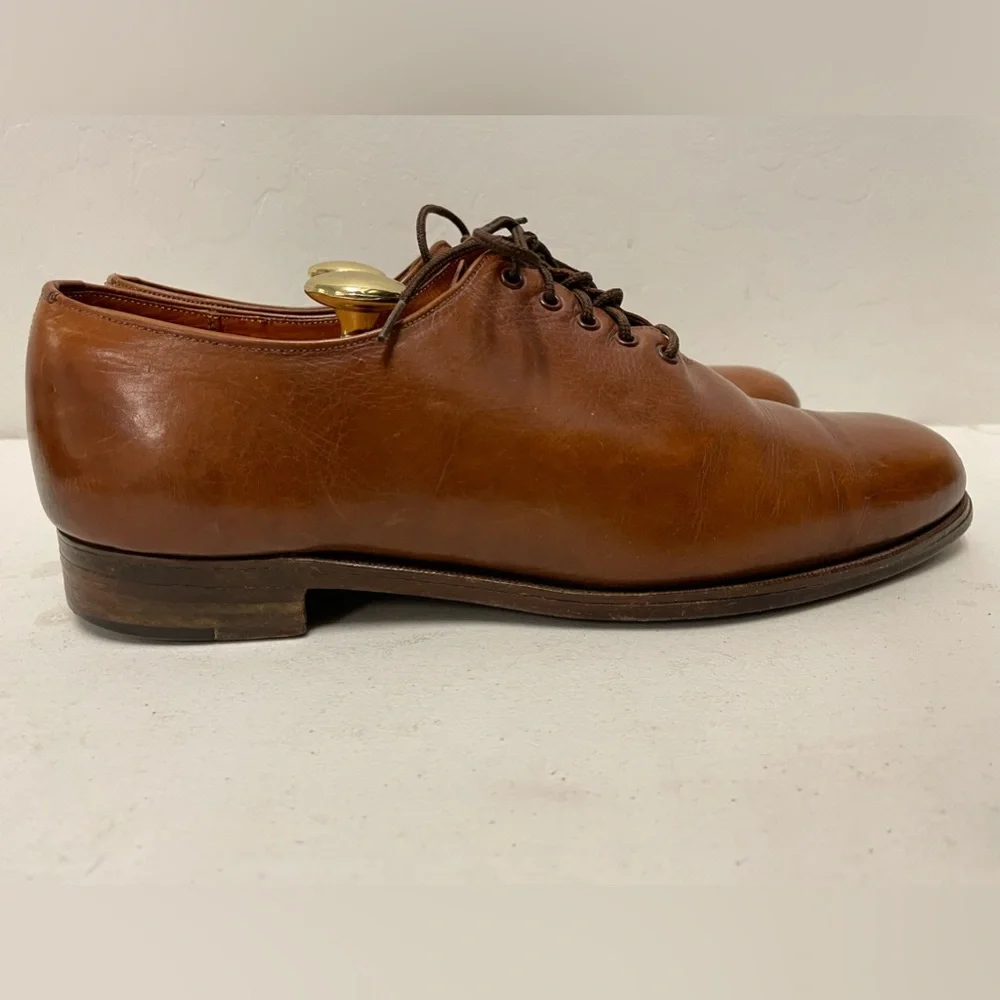 Cole Haan Made in England‎ Vintage Hand Lasted Wholecut Oxford in Brown UK 9 C